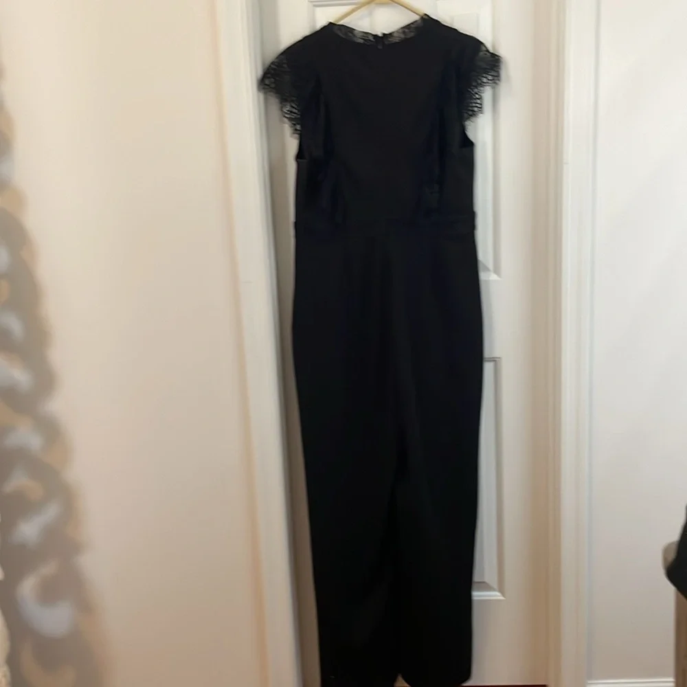 Black jumpsuit wide leg worn twice 12P - Picture 4 of 4